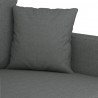 Sofa 2-osobowa, ciemnoszara, 120 cm, tapicerowana tkaniną