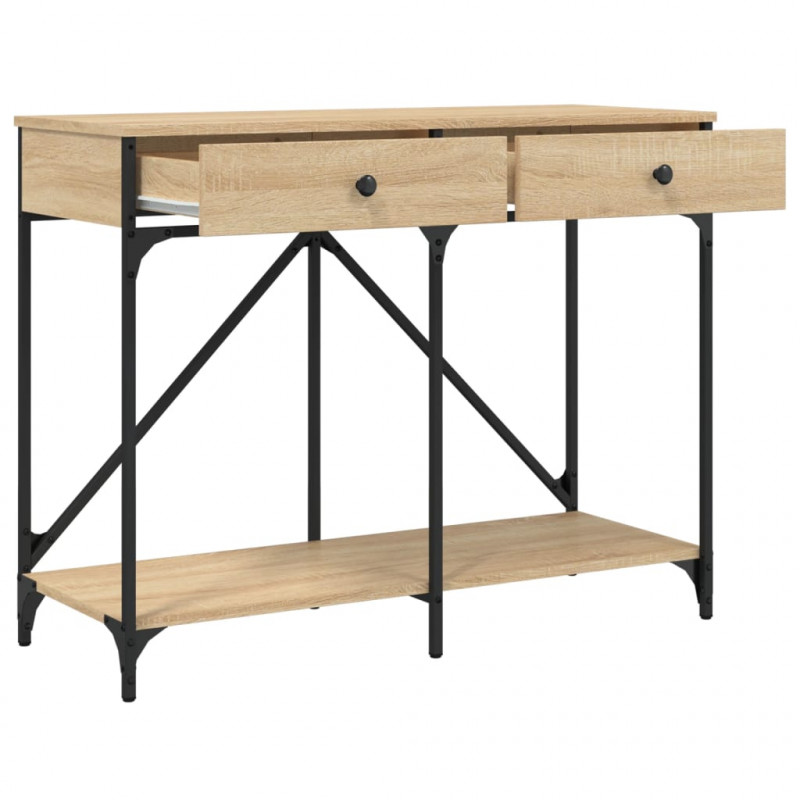 Stolik konsolowy, dąb sonoma, 100x39x78,5 cm