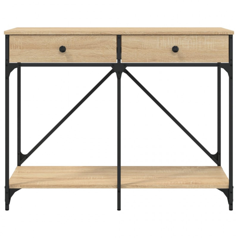 Stolik konsolowy, dąb sonoma, 100x39x78,5 cm