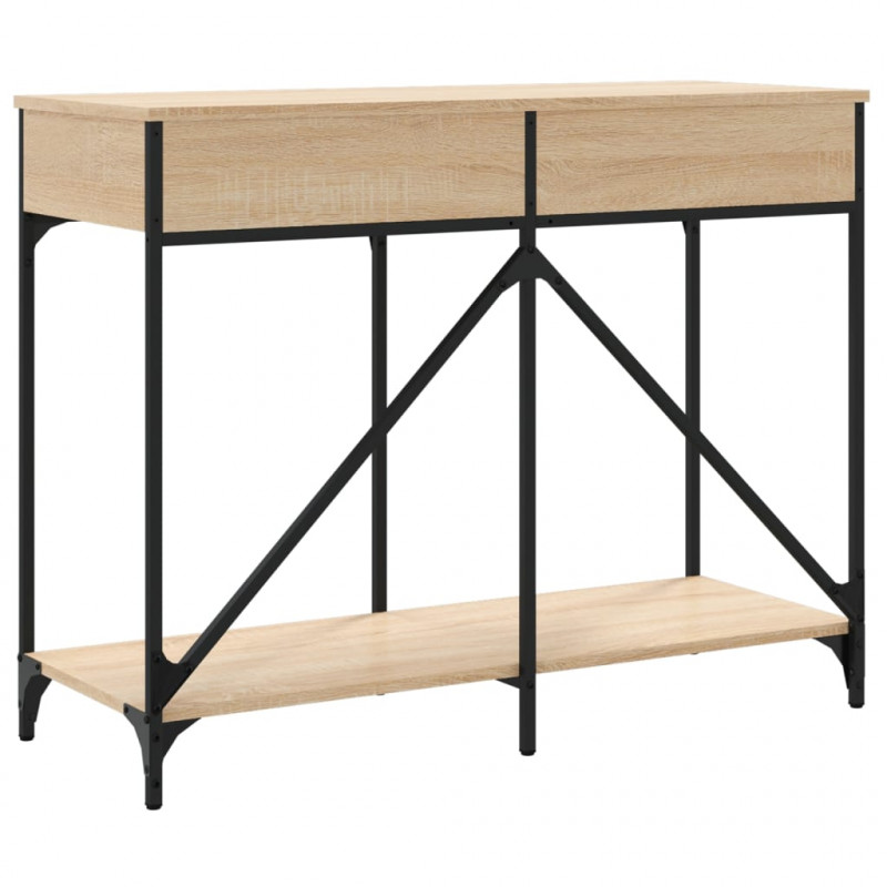 Stolik konsolowy, dąb sonoma, 100x39x78,5 cm