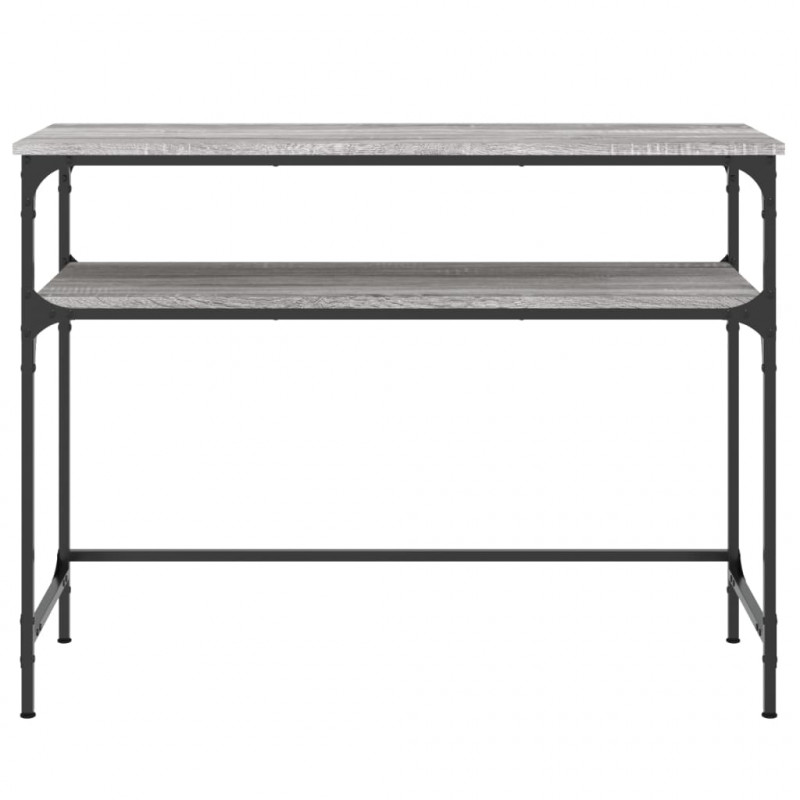 Stolik konsolowy, szary dąb sonoma, 100x35,5x75 cm