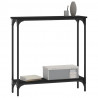 Stolik konsolowy, czarny, 75x22,5x75 cm