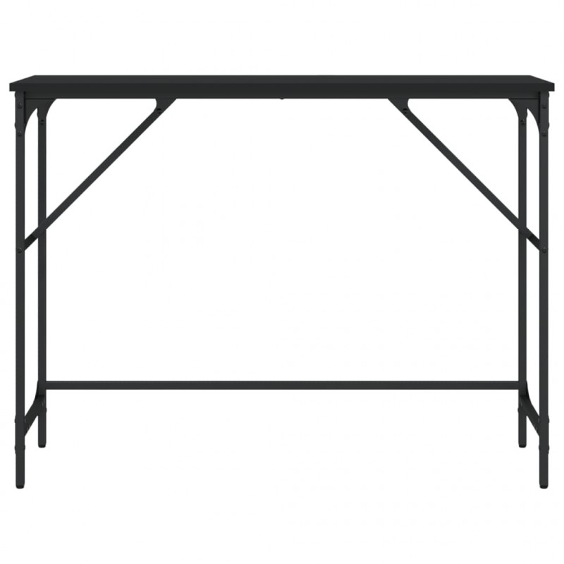 Stolik konsolowy, czarny, 100x32x75 cm, materiał drewnopochodny