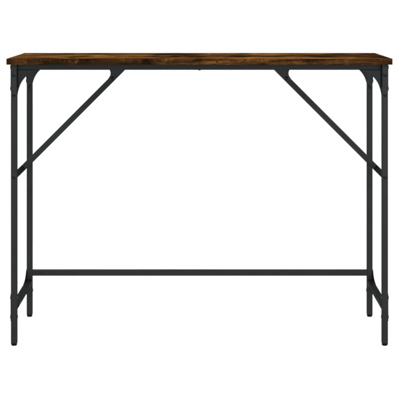Stolik konsolowy, przydymiony dąb, 100x32x75 cm