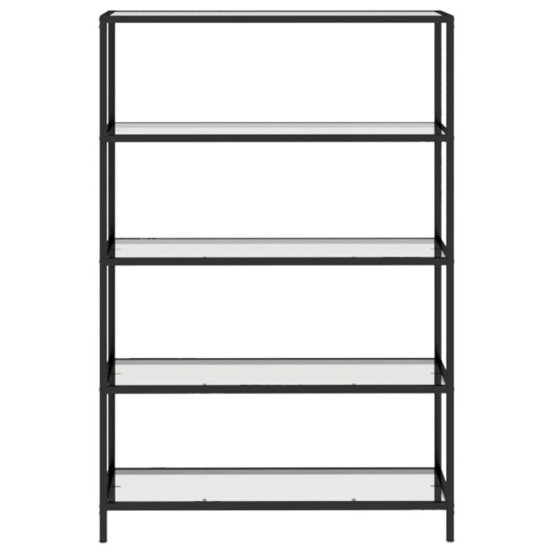 Półka, przezroczysta, 100x36x168 cm, szkło hartowane