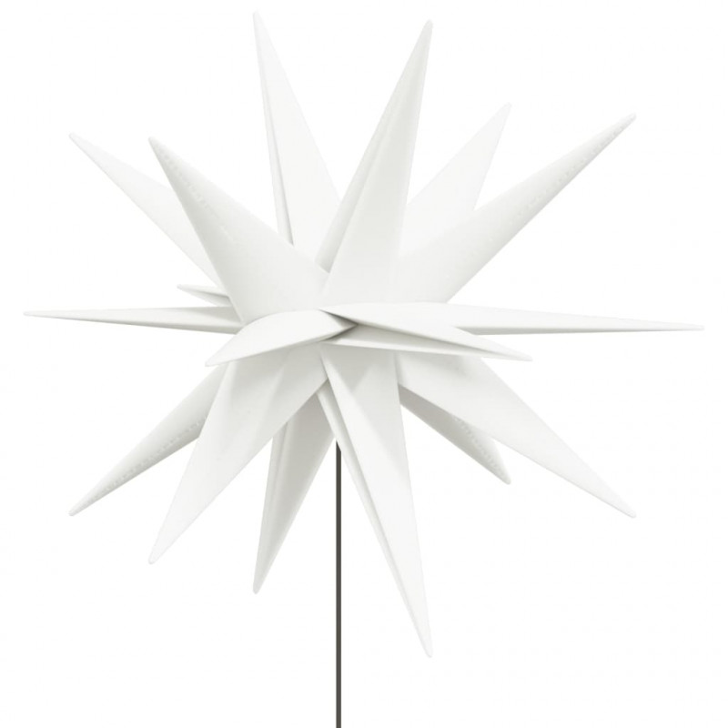 Ozdoby świetlne LED z prętami, składane, 3 szt., białe, 35 cm