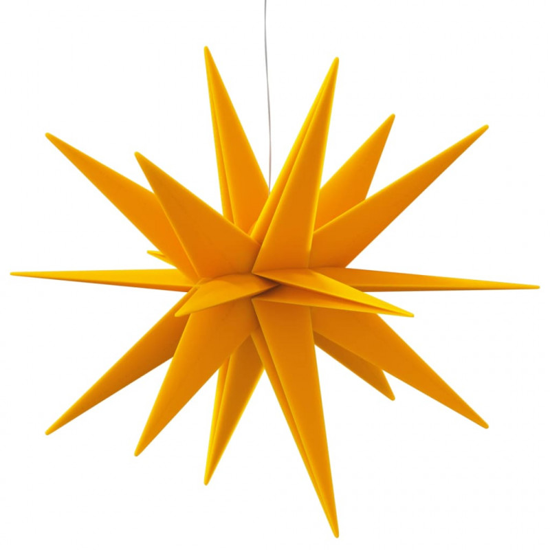 Ozdoby świetlne z LED, 3 szt., składane, żółte, 57 cm