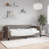 Sofa z materacem do spania, kolor taupe, 90x200 cm, tkanina