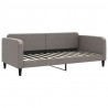 Sofa z materacem do spania, kolor taupe, 90x200 cm, tkanina