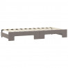 Sofa rozsuwana z materacami, kolor taupe, 80x200 cm, tkanina