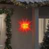 Ozdoby świetlne z LED, 3 szt., składane, czerwone, 57 cm