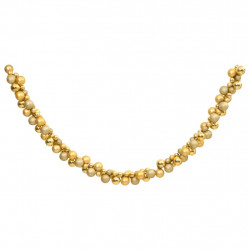 Girlanda z bombek choinkowych, złota, 175 cm, polistyren