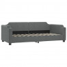 Sofa rozsuwana z szufladami, ciemnoszara, 80x200 cm, tkanina