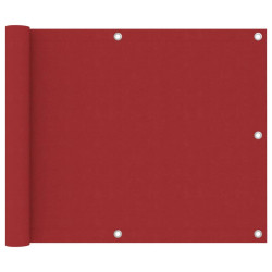 Parawan balkonowy, czerwony, 75x500 cm, tkanina Oxford