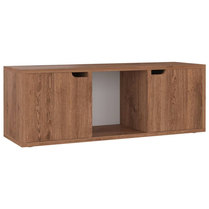 Szafka pod TV, brązowy dąb, 88,5x27,5x30,5 cm