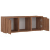 Szafka pod TV, brązowy dąb, 88,5x27,5x30,5 cm