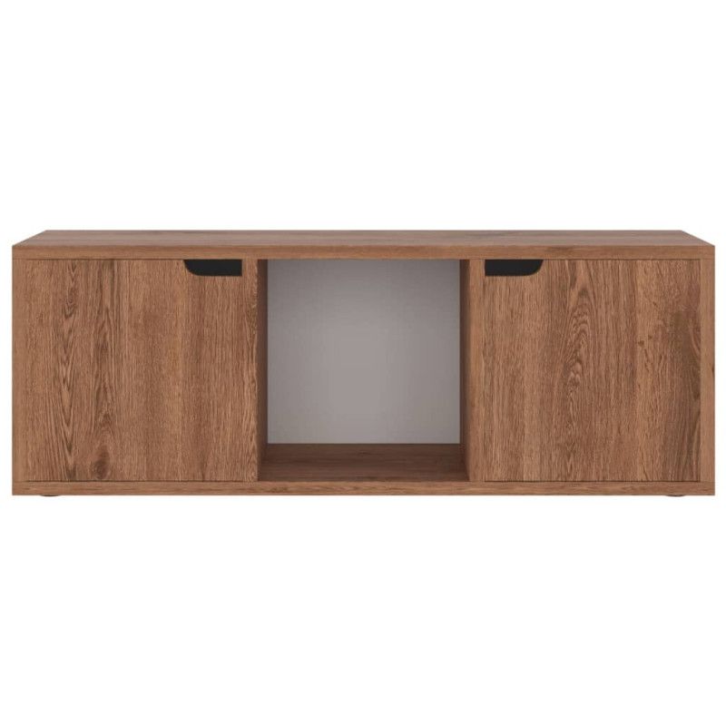 Szafka pod TV, brązowy dąb, 88,5x27,5x30,5 cm