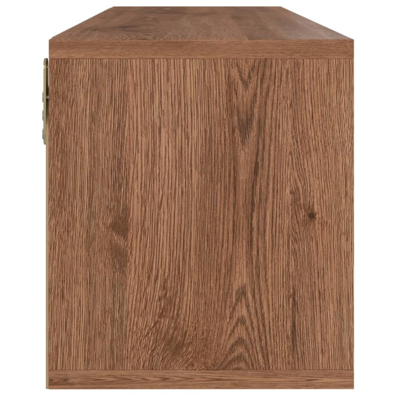 Szafka pod TV, brązowy dąb, 88,5x27,5x30,5 cm