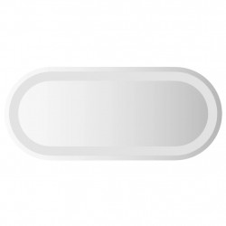 Lustro łazienkowe z LED, 60x25 cm, owalne