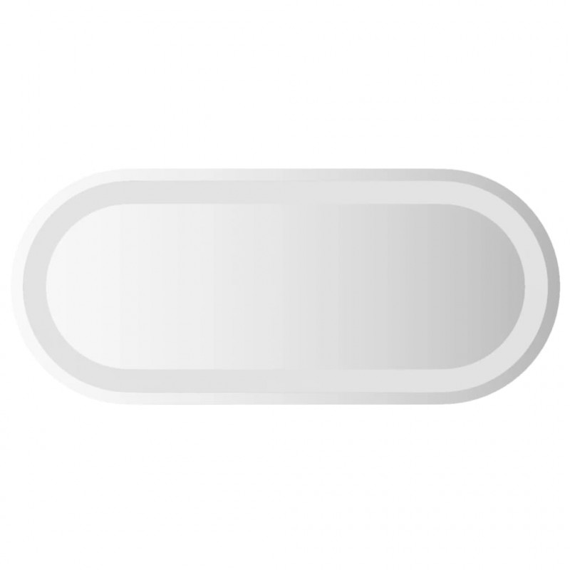 Lustro łazienkowe z LED, 60x25 cm, owalne