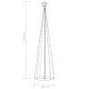 Ozdoba świąteczna w kształcie choinki, 400 LED, ciepły biały