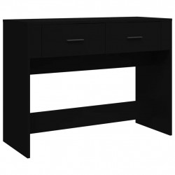 Stolik konsolowy, czarny, 100x39x75 cm, materiał drewnopochodny
