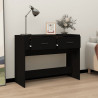 Stolik konsolowy, czarny, 100x39x75 cm, materiał drewnopochodny
