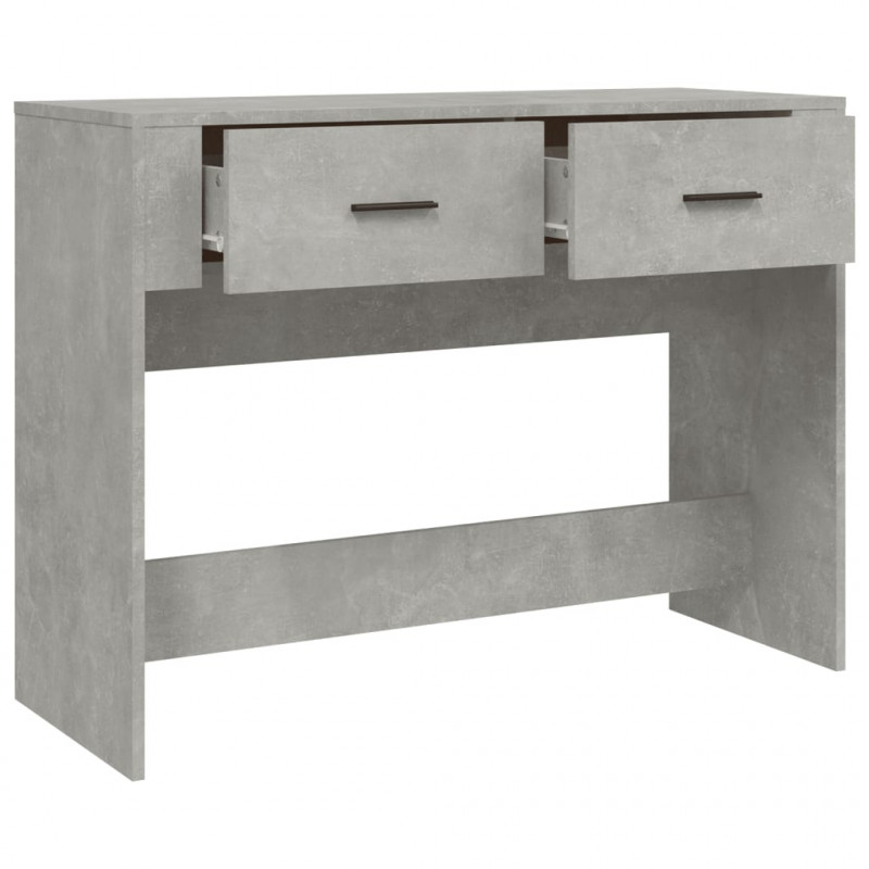 Stolik konsolowy, szarość betonu, 100x39x75 cm