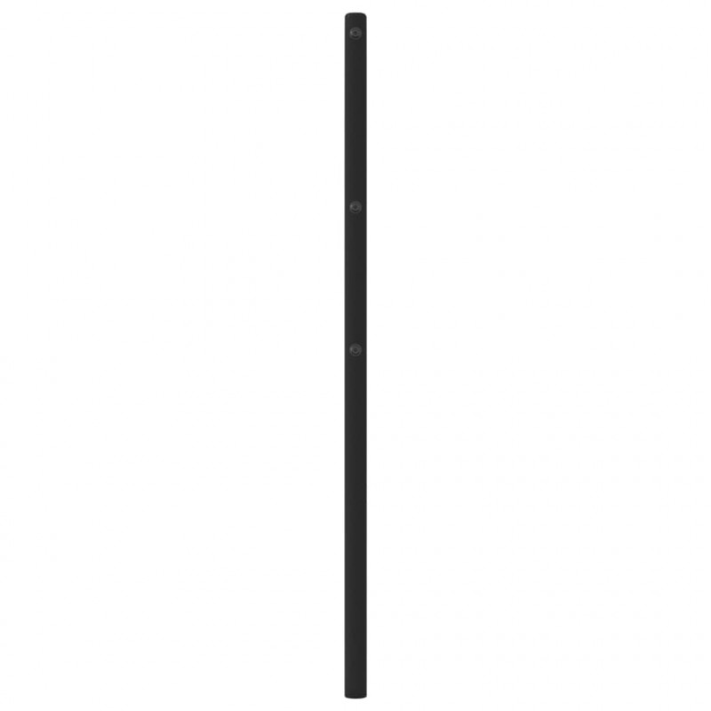 Metalowe wezgłowie, czarne, 193 cm