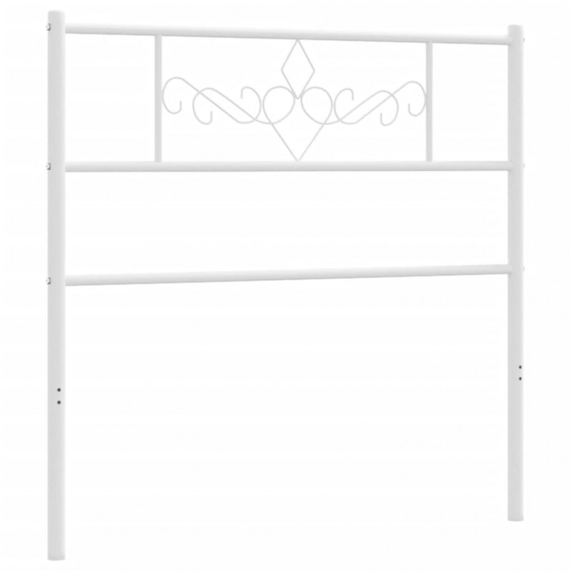 Metalowe wezgłowie, białe, 107 cm