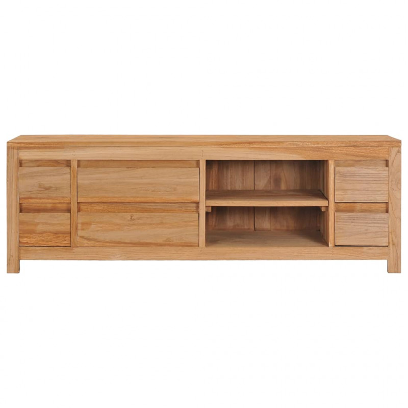 Szafka pod telewizor, 120x30x40 cm, lite drewno tekowe