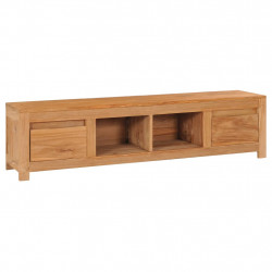 Szafka pod telewizor, 135x30x35 cm, lite drewno tekowe