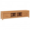 Szafka pod telewizor, 135x30x35 cm, lite drewno tekowe