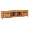 Szafka pod telewizor, 135x30x35 cm, lite drewno tekowe