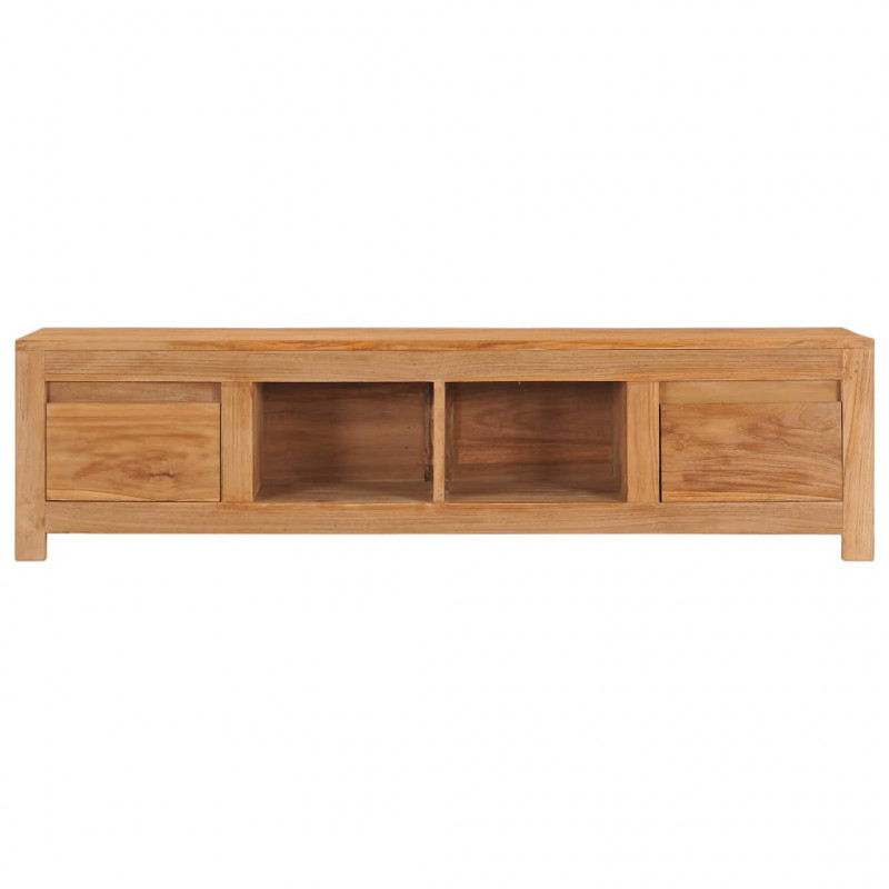 Szafka pod telewizor, 135x30x35 cm, lite drewno tekowe