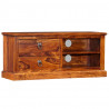 Szafka pod telewizor, lite drewno sheesham, 90 x 30 x 40 cm