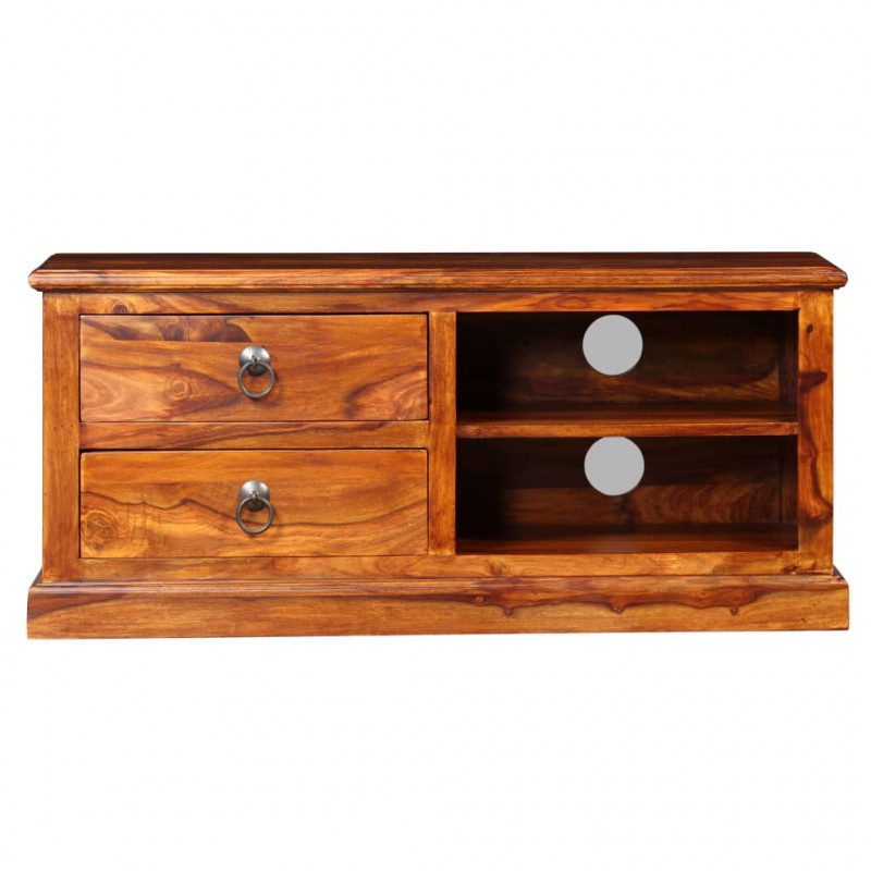 Szafka pod telewizor, lite drewno sheesham, 90 x 30 x 40 cm