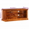 Szafka pod telewizor, lite drewno sheesham, 90 x 30 x 40 cm