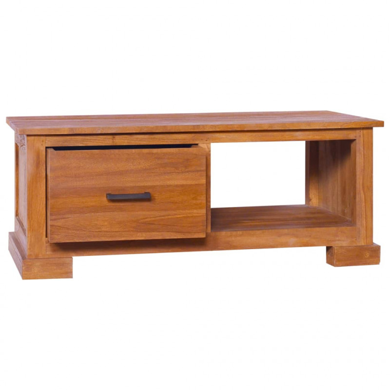 Szafka pod TV, 90 x 50 x 37 cm, lite drewno tekowe