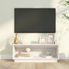 Szafka pod telewizor, biała, 90x35x35 cm, lite drewno sosnowe