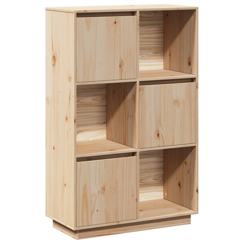 Szafka, 74x35x117 cm, lite drewno sosnowe