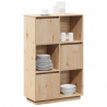 Szafka, 74x35x117 cm, lite drewno sosnowe