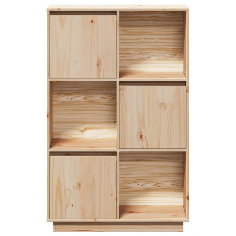 Szafka, 74x35x117 cm, lite drewno sosnowe