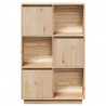 Szafka, 74x35x117 cm, lite drewno sosnowe