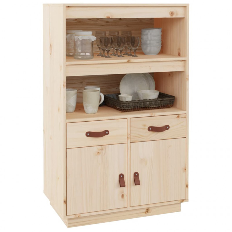 Szafka, 67x40x108,5 cm, lite drewno sosnowe