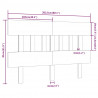 Wezgłowie łóżka, 203,5x3x81 cm, lite drewno sosnowe