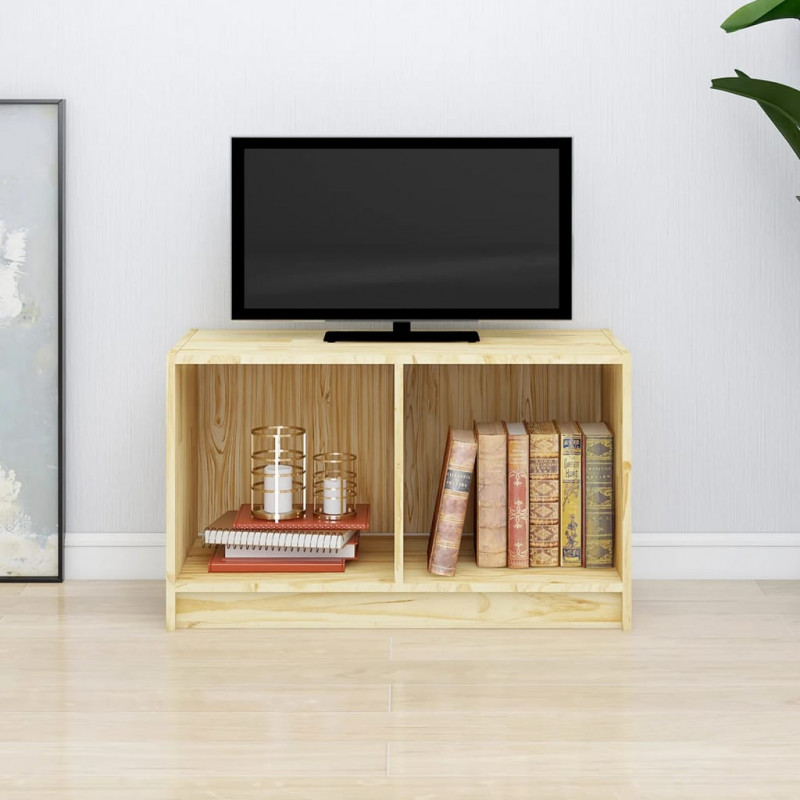 Szafka pod TV, 70x33x42 cm, lite drewno sosnowe