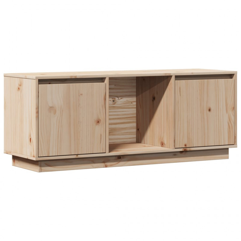 Szafka pod telewizor, 110,5x35x44 cm, lite drewno sosnowe