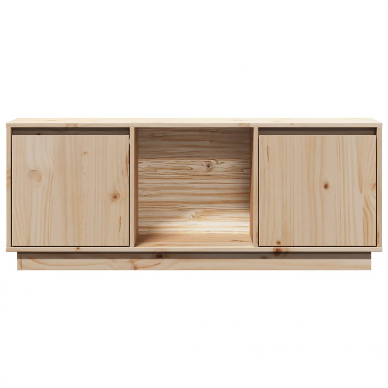 Szafka pod telewizor, 110,5x35x44 cm, lite drewno sosnowe