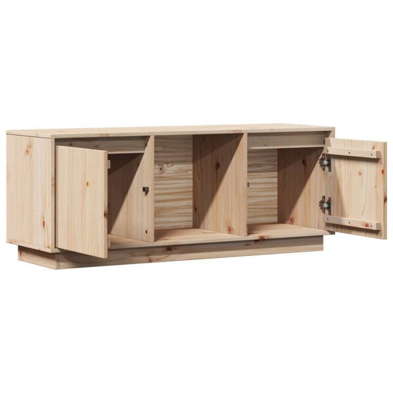 Szafka pod telewizor, 110,5x35x44 cm, lite drewno sosnowe
